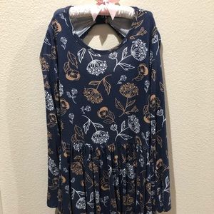Girls Nordstrom Harper Canyon blue floral print